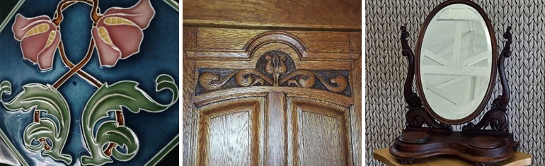 3-in-row Art Nouveau